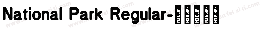 National Park Regular字体转换